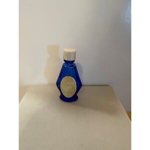 Vintage Bourjois Evening in Paris Cobalt Blue Cologne Bottle Mini .125 fl oz